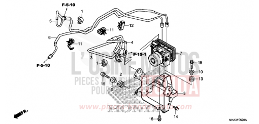 MODULATEUR ABS NC750XDH de 2017